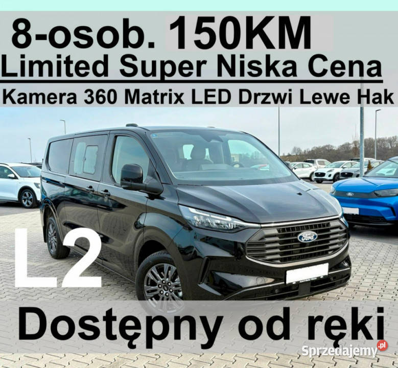 Ford Transit Custom 8osob 150 L2 Super Szczecinek sprzedam