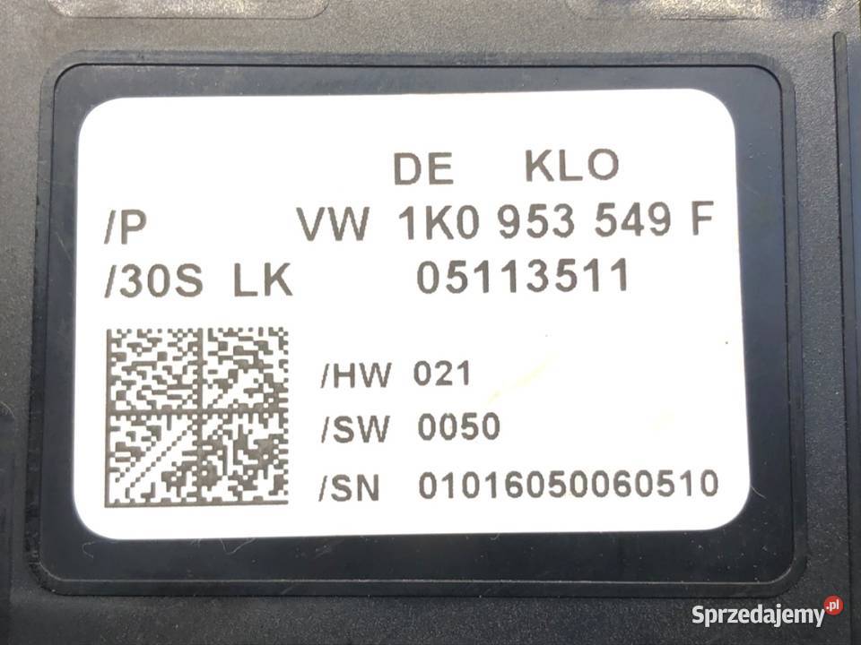 CZUJNIK KĄTA SKRĘTU VW TOURAN 1K0953549F 0310 sprzedam