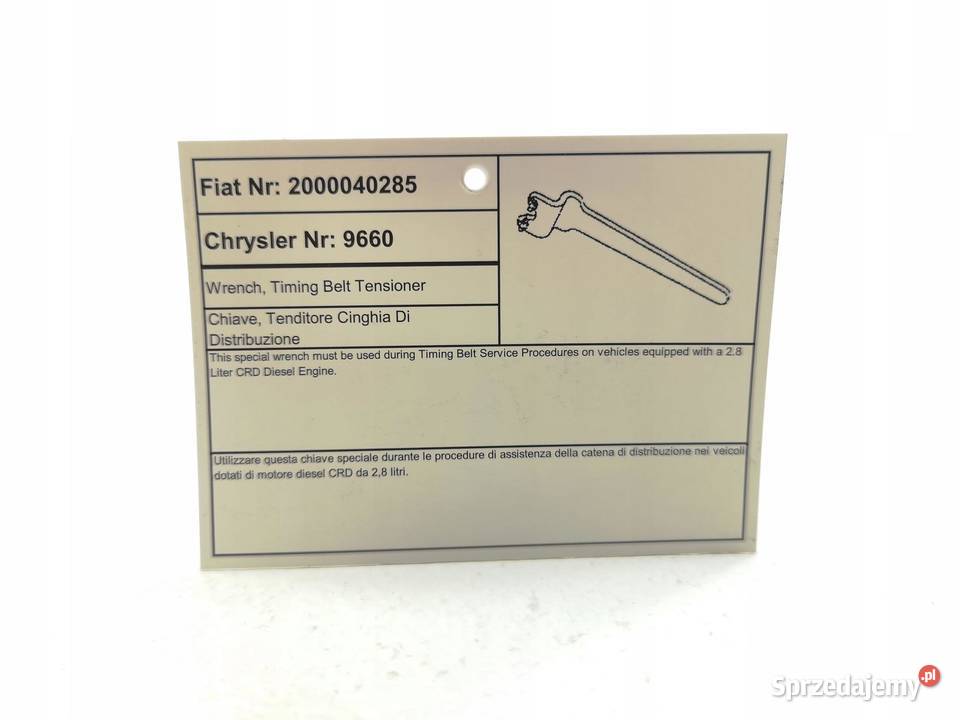 KLUCZ NAPINACZA ROZRZĄDU CHRYSLER 28 CRD lubelskie