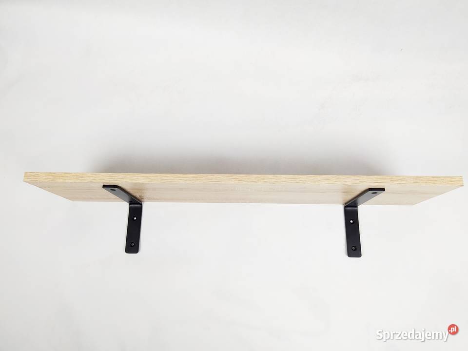 Wspornik uchwyt metalowy czarny 13 do półki 3cm Kraków