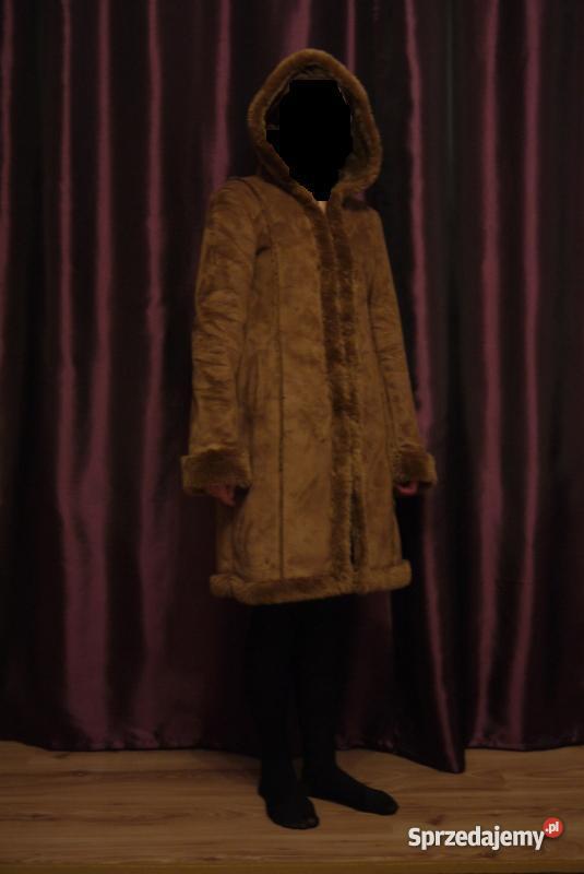 Brązowy nieużywany kożuszek Orsay brązowy/beżowy Kurtki i płaszcze Sanok