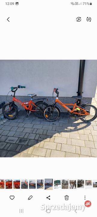 Sprzedam rowery kół16 mazowieckie Bobrek-Kolonia