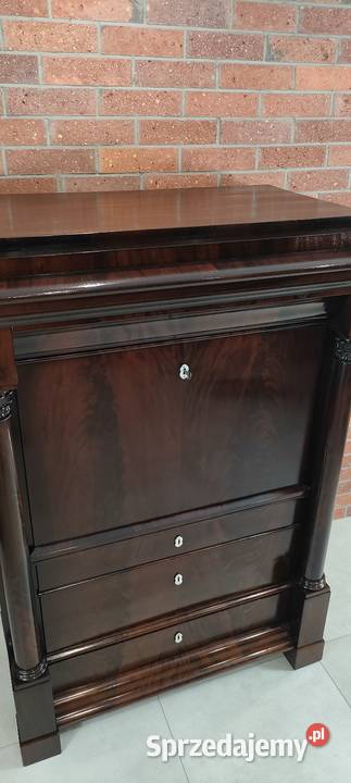 Ekskluzywna sekretera biedermeier antyk Antyki lubuskie sprzedam