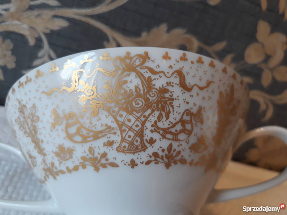 Biała delikatna bulionówka Rosenthal na ślub Gdańsk