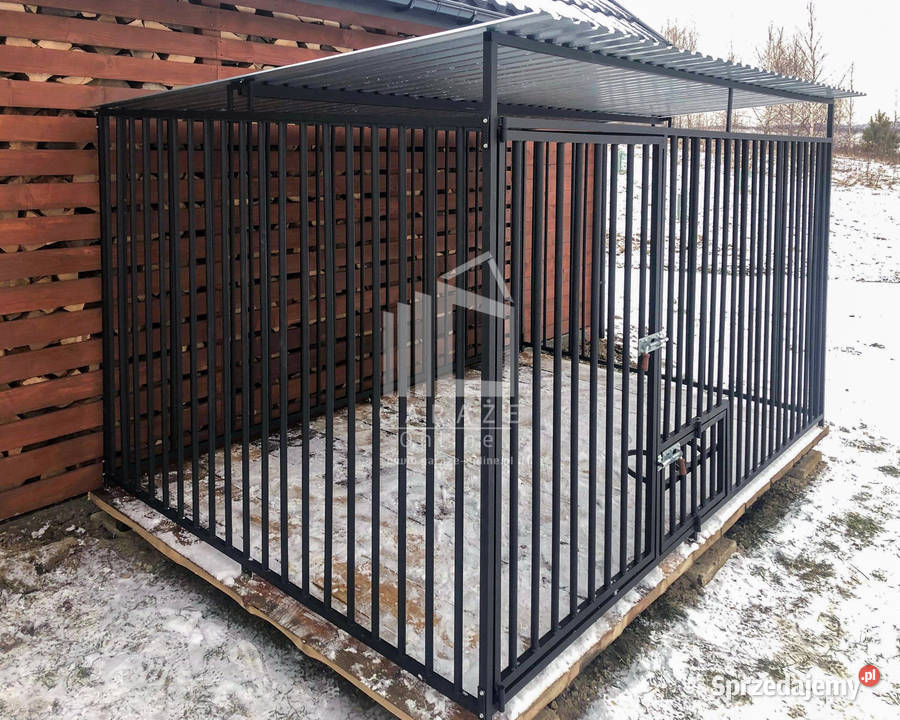 Kojec Psów 3x25m Drewniana podłoga Uchwyt na Turek