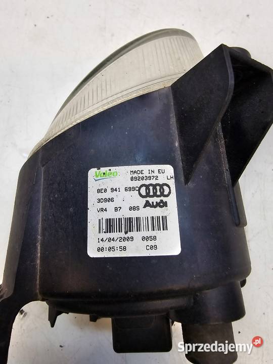 HALOGEN LEWY PRZÓD AUDI A3 8P A4 B7 8E0941699C śląskie Przystajń