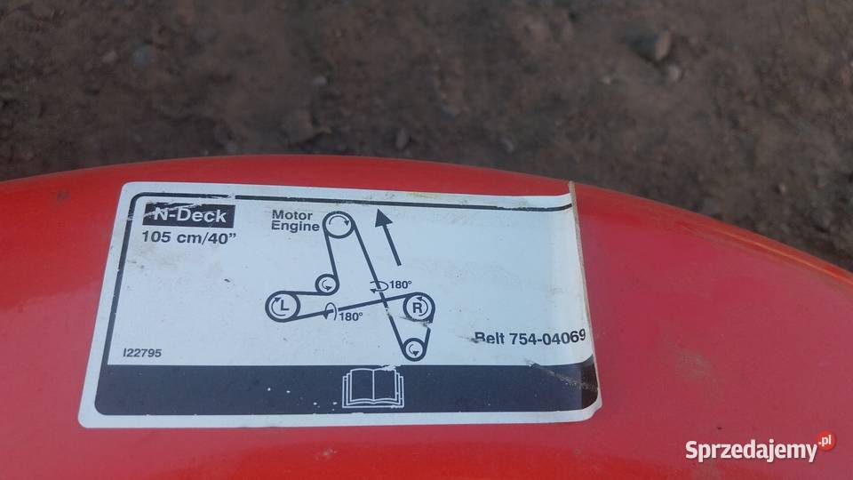 Kosisko do traktorka kosiarki 105 CastelGarden Przymiłowice