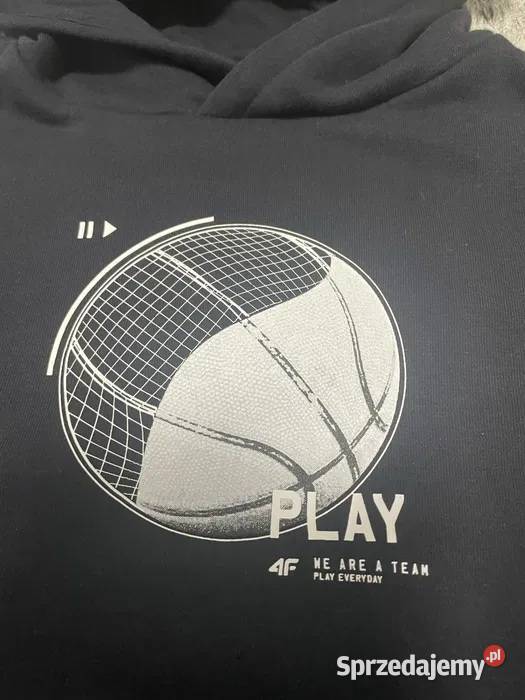 Bluza chłopięca 4F 140 kangurka z kapturem