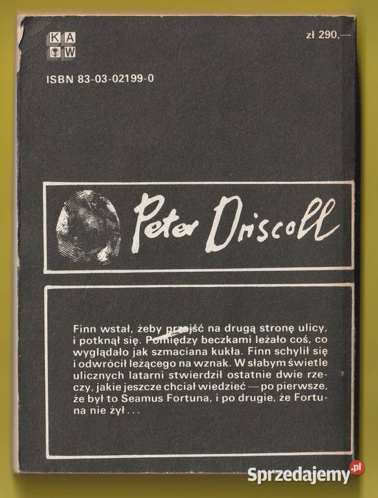 UMARLI NIE ZDRADZAJĄ PETER DRISCOLL 1988 Rok wydania 1988 Łódź sprzedam
