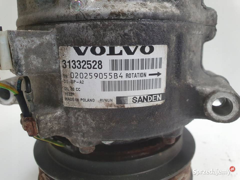 Volvo S60 II 20 D3 SPRĘŻARKA KLIMATYZACJI Motoryzacja