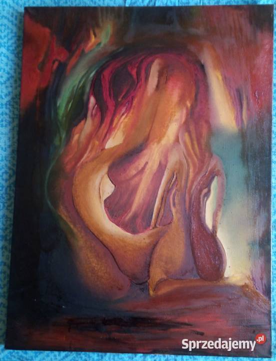 A Mazurek Dwie kobiety Olej na płótnie Sulechów