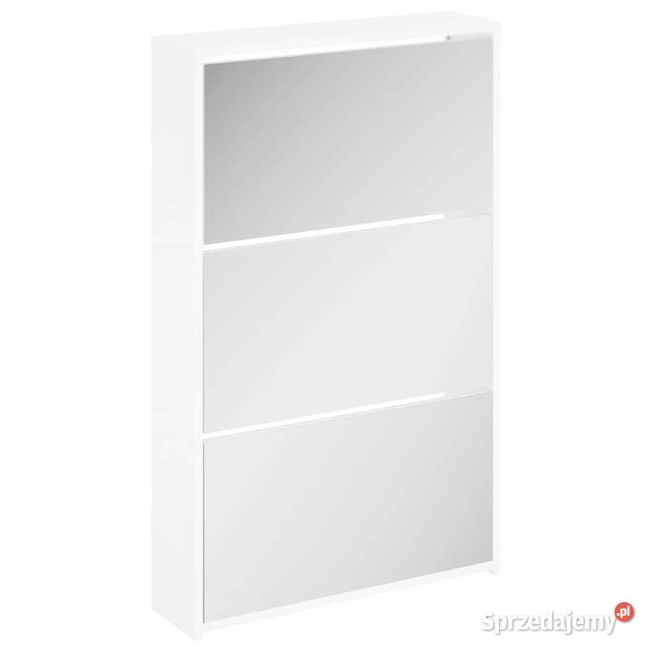 vidaXL Szafka na buty z lustrem 3warstwowa