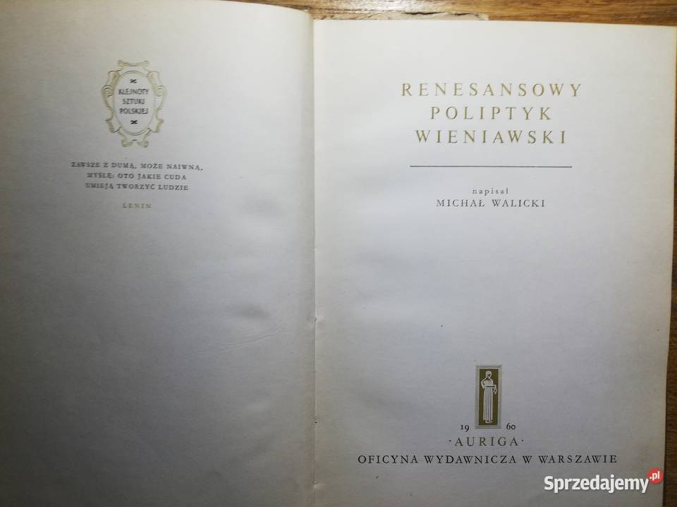 Renesansowy Poliptyk Wieniawski Michał Walicki