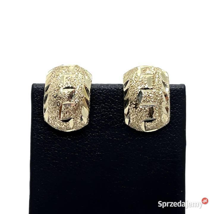 Nowe Złote Kolczyki Próby 585 187g Zapięcie złoto Kolczyki warmińsko-mazurskie Elbląg