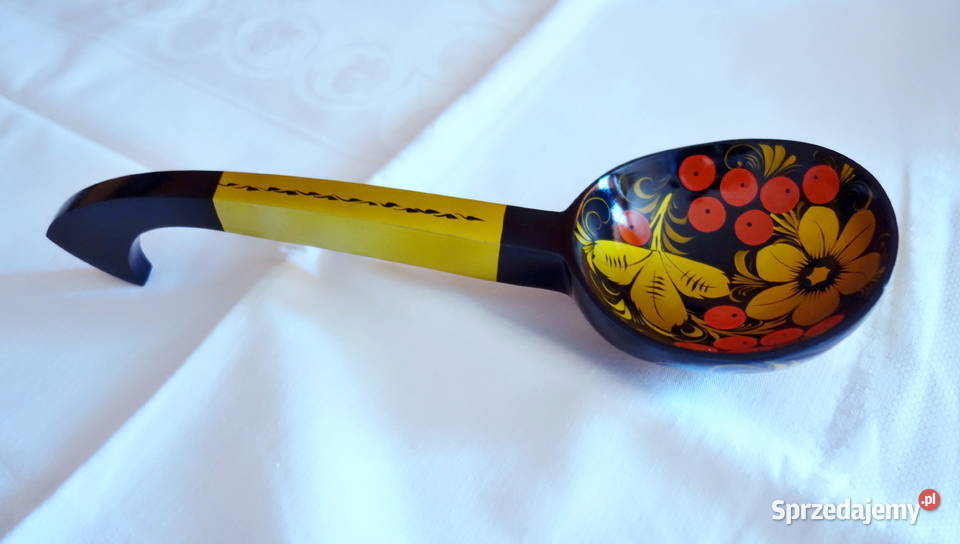 Drewniana łyżka malowana rękodzieło artystyczne Kraków sprzedam
