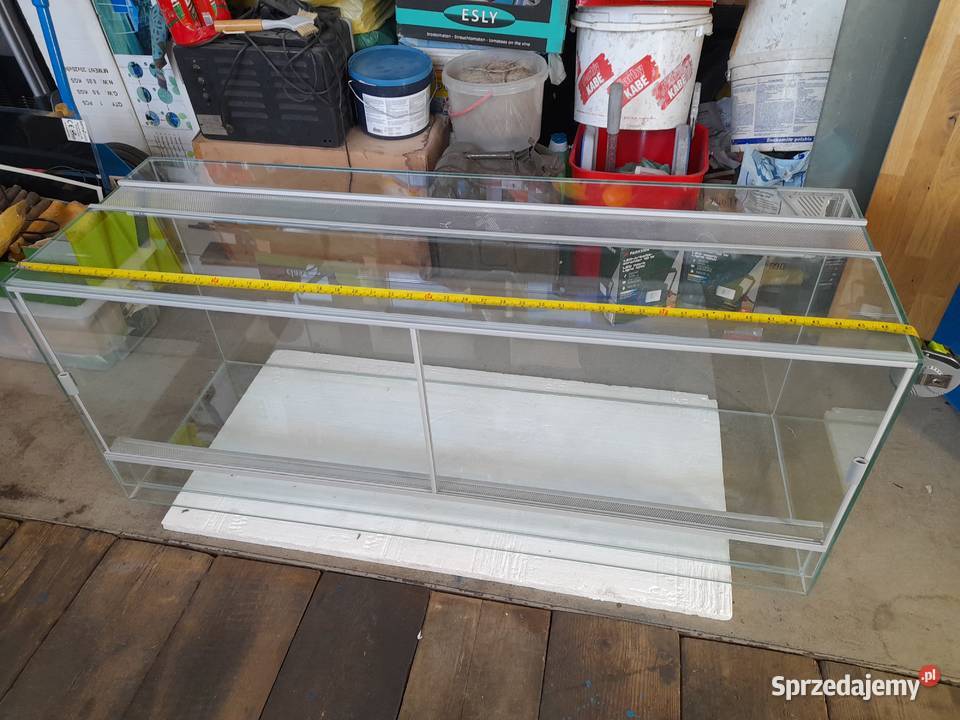 szklane terrarium 120x40x50 oietlenie led boa mazowieckie Warszawa