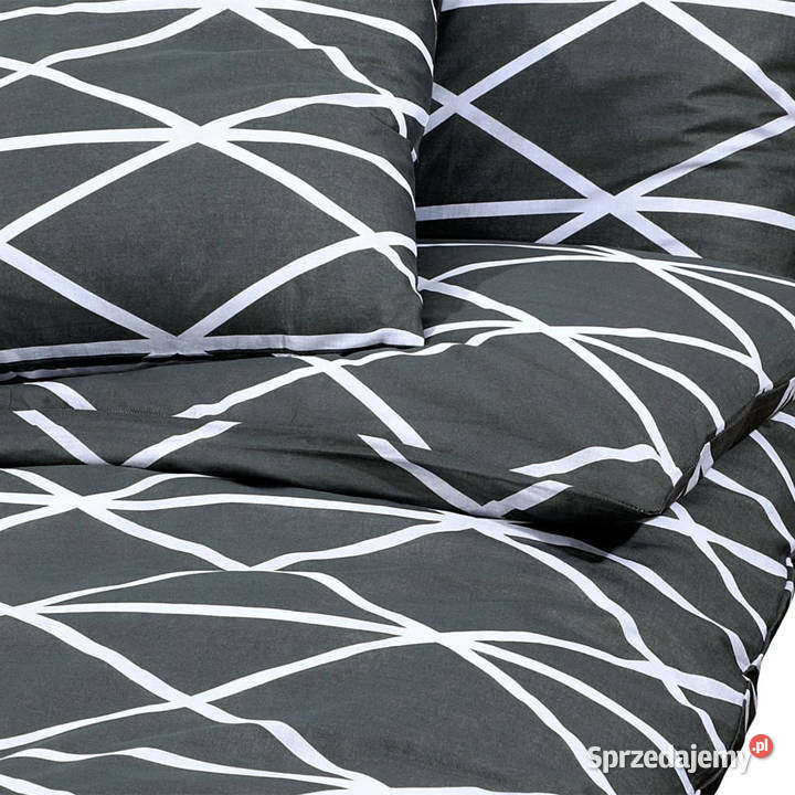 Zestaw pościeli szary 200x200 bawełna WM136059 Warszawa