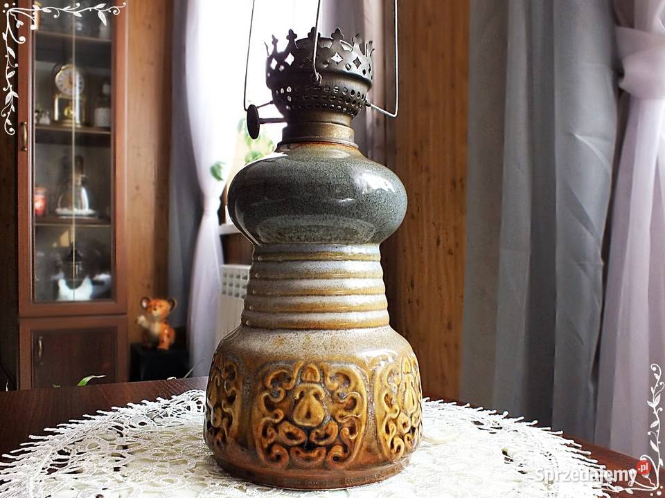 Stara lampa Mysłakowice Polam G10 Oprawa PRL lat Żary