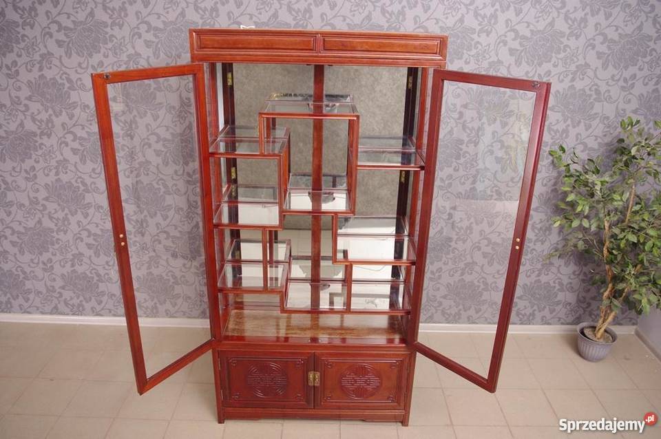 3554 Witryna Serwantka orientalna drewno