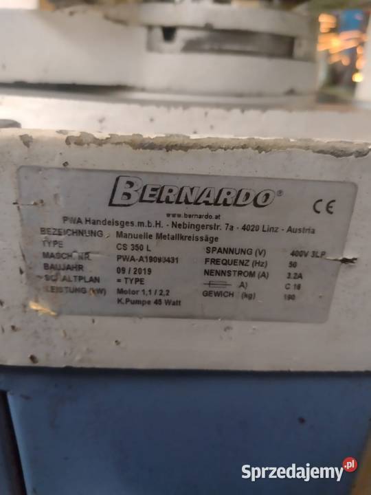 Piła tarczowa wolnoobrotowa do metalu aluminium małopolskie
