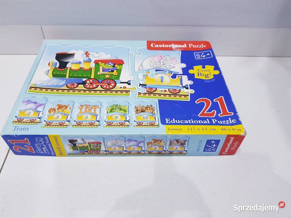 Edukacyjne puzzle pociąg dzieci 4 Dąbrowa Górnicza