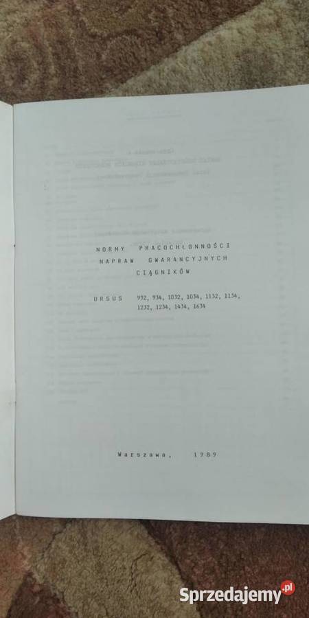 932 934 1032 1034 1132 1134 1232 1234 1434 1634 Rok wydania 1989 sprzedam