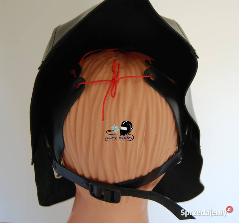 Skórzana przyłbica małpka maska Sahara z tyłem Częstochowa