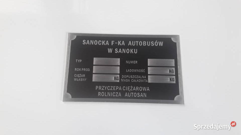 Tabliczka znamionowa Autosan stary typ nowy typ Wola Wiewiecka