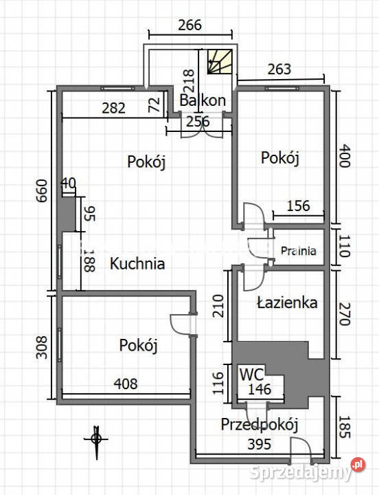 Mieszkanie Kraków Madalińskiego 80 metrów 3 Liczba pokoi 3 sprzedam