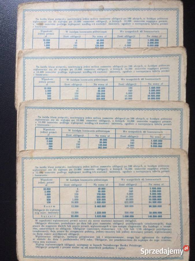 232 Sześć Obligacji 10 Rozwój Sił Polskich Szczecin sprzedam