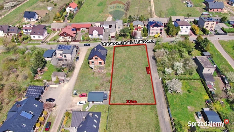 Działka budowlana 1296m2 Toporowice Sprzedaż