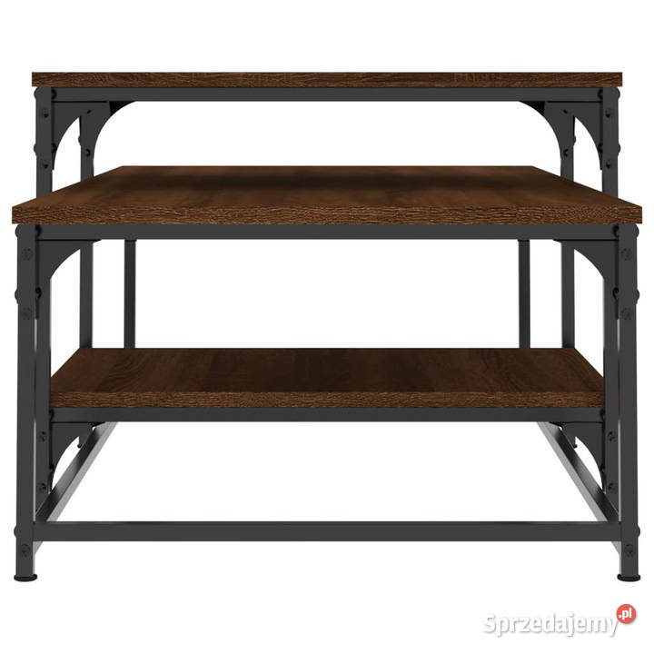 Stolik kawowy brązowy dąb 102x60x45 WM835318 Warszawa