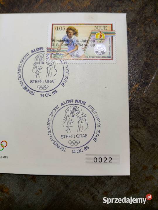 Zestaw Niue Steffi Graf 1988 niski 0022 Seul Kalisz sprzedam