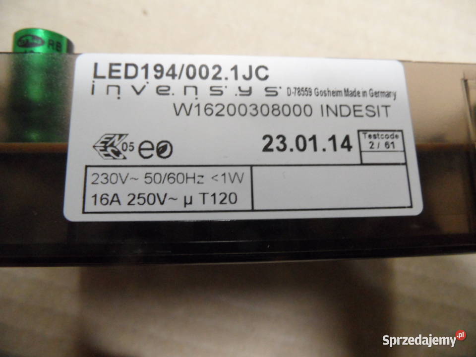 zegar piekarnika indesit LED1940021JC Części i Akcesoria Radlin