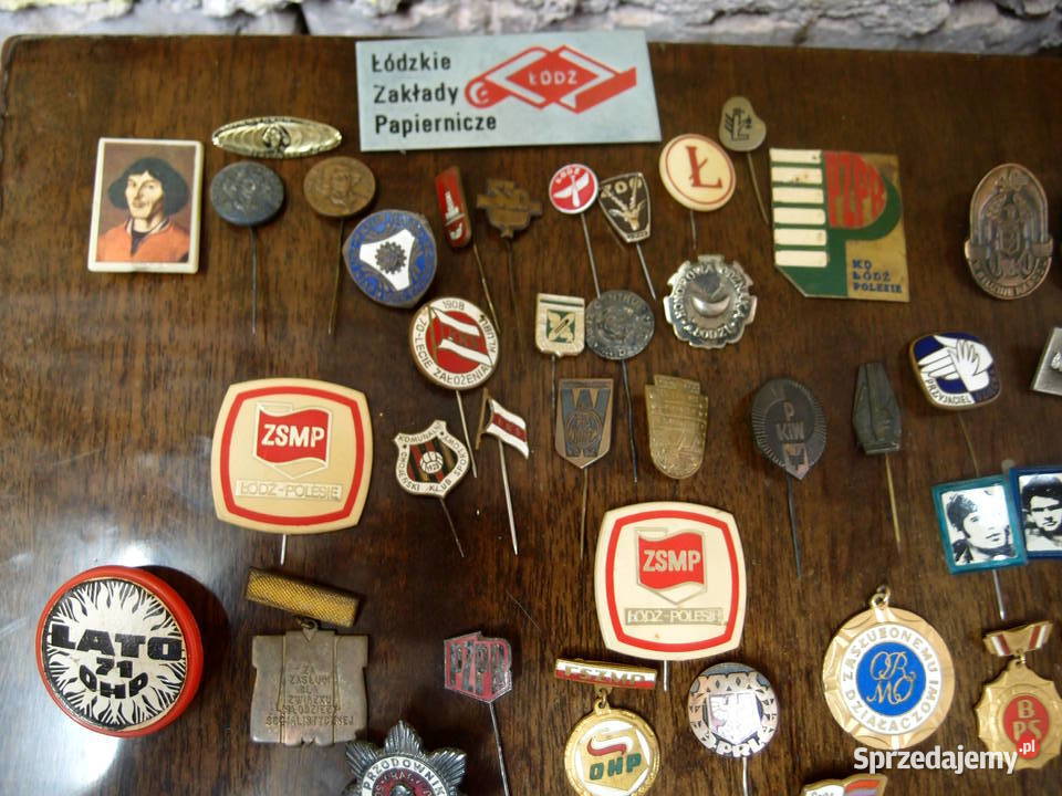 spinki przypinki odznaczenia i inne pamiątki z łódzkie Łódź