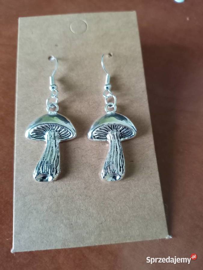 Kolczyki Grzybki handmade Sosnowiec