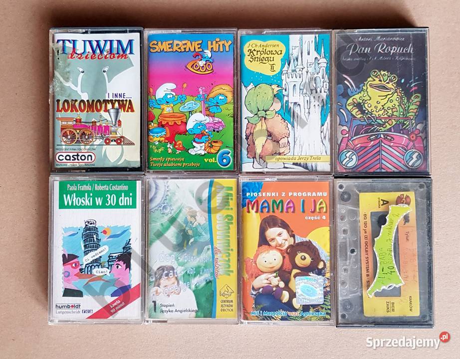 Zestaw 8 kaset magnetofonowych bajki edukacja Kraków