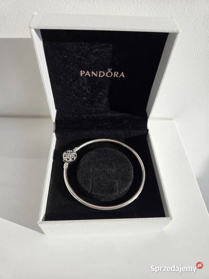 Srebrna bransoletka bangle z zapięciem w srebro