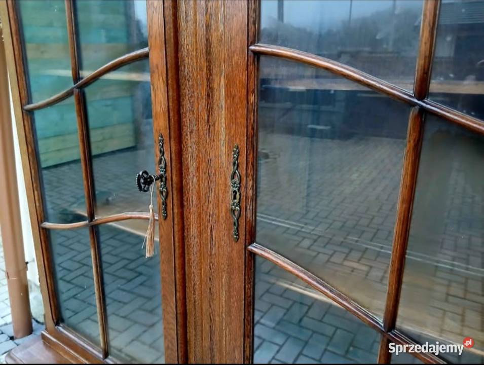 Witryna Biblioteczka Komoda Ludwikowska Stylowa Kamienna Góra