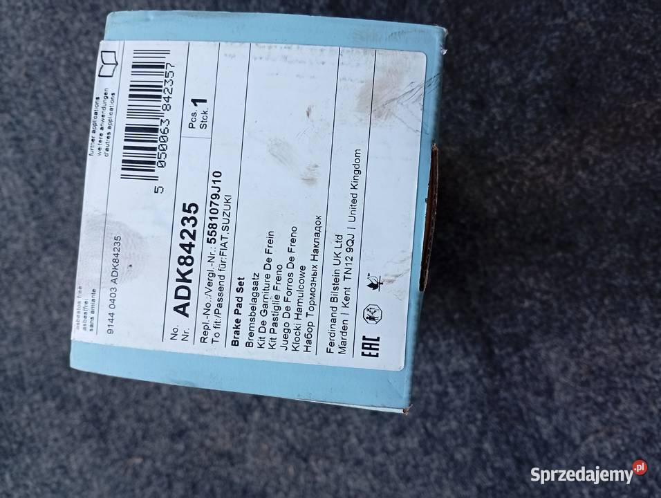 Klocki hamulcowe Blue Print ADK84235 Suzuki Sx4 Łaskarzew sprzedam