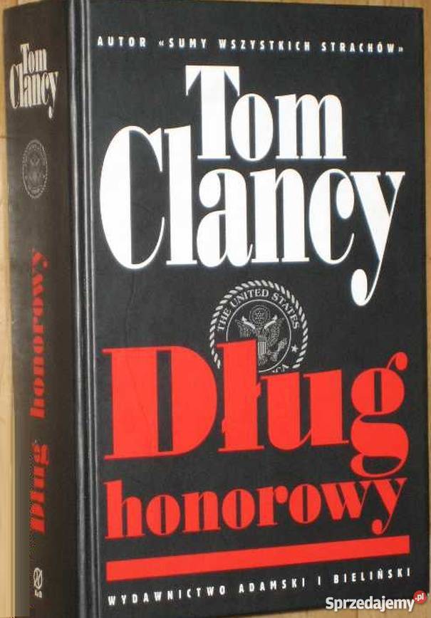 DŁUG HONOROWY CLANCY TOM Wrocław sprzedam