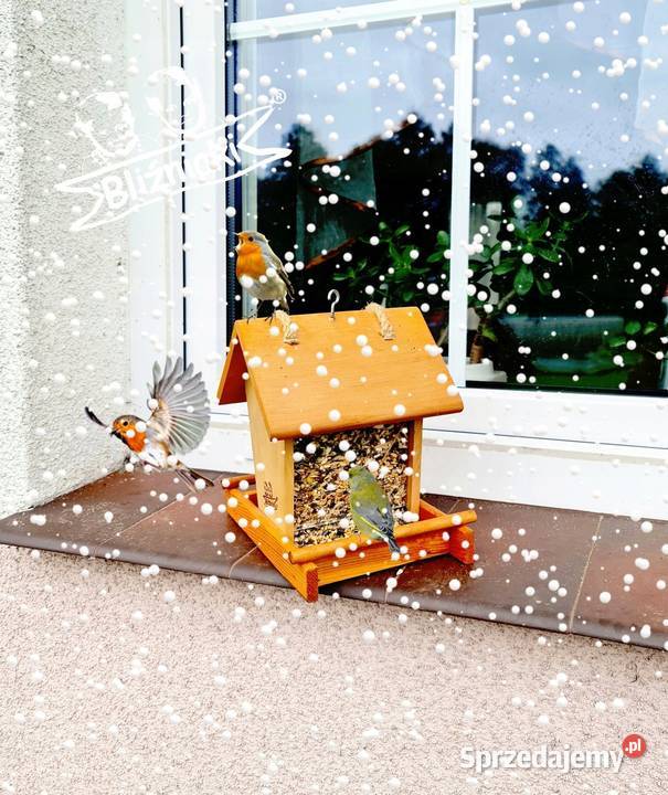 KARMNIK PTAKÓW na parapet z zasypem na ziarno z Pozostałe Pozostałe Zielona Góra