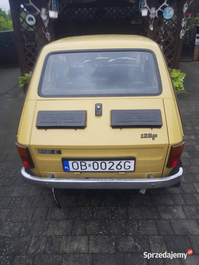 Fiat 126p 1984 Rok produkcji 1984 Brzeg sprzedam