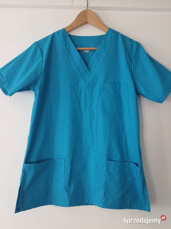 Bluza medyczna damska niebieska pielęgniarek Piaseczno
