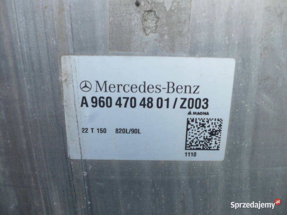 Zbiornik paliwa Mercedes Actros Kutno
