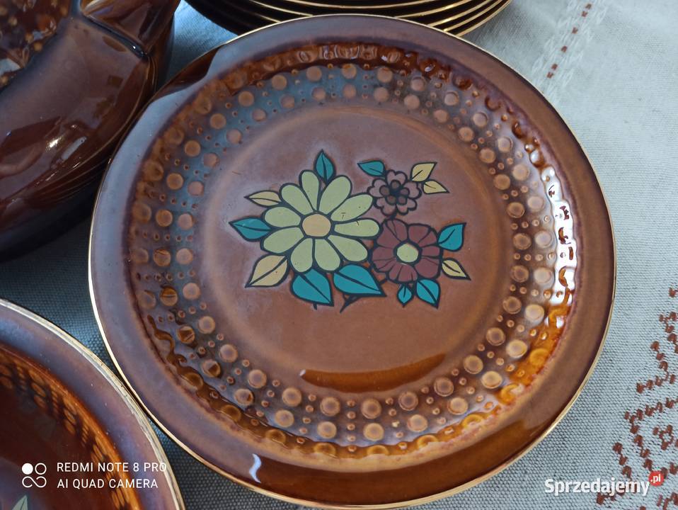Serwis obiadowy porcelit Tułowice PRL fason Porcelana i szkło