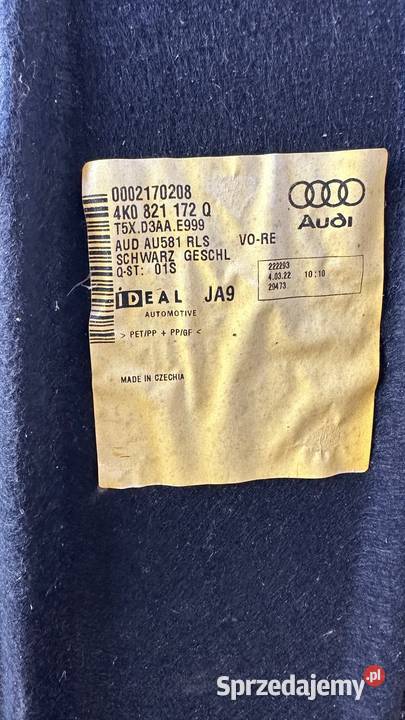 AUDI A6 C8 NADKOLE PRZEDNIE PRAWE 4K0821172Q lubuskie Gorzów Wielkopolski