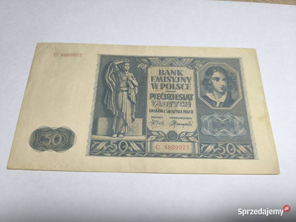 Banknot 50 1941 seria C Otwock