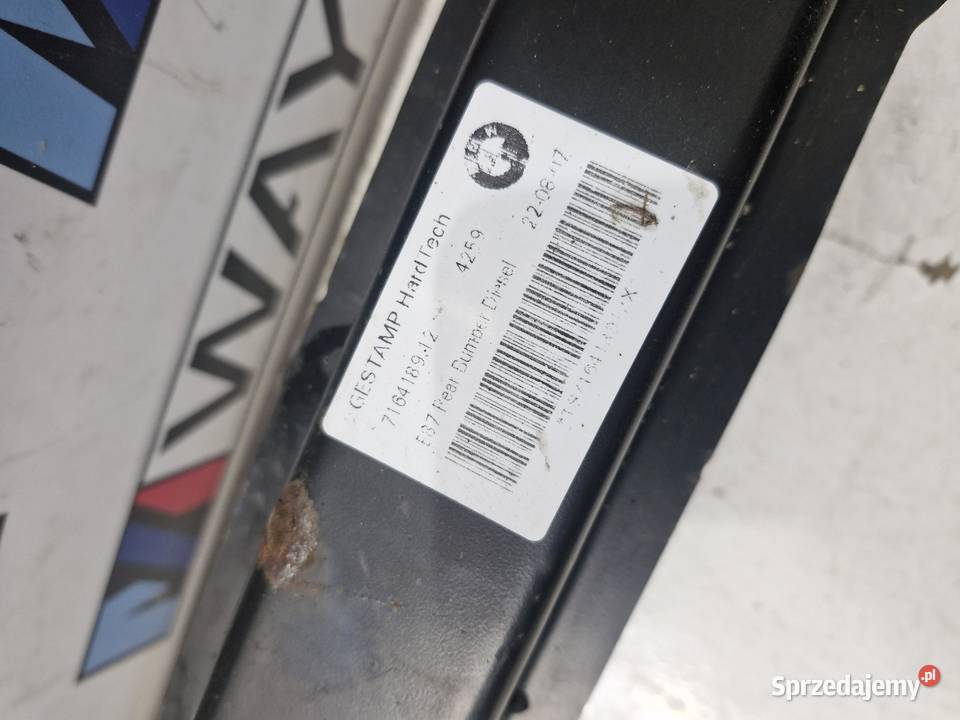 7164189 BMW E87 WZMOCNIENIE BELKA ZDERZAKA TYŁ