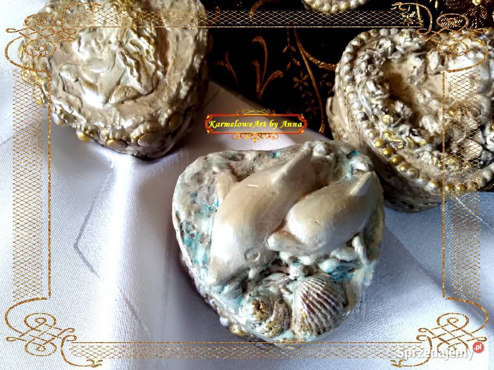 Szkatułka serduszko pudełko mixedmedia mazowieckie Warszawa